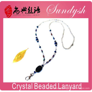 Perlen Lanyard Neueste Mode Kristall Bead Keychain für Abzeichen